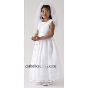   White First Holy Communion Dress or Flower Girl Dress 