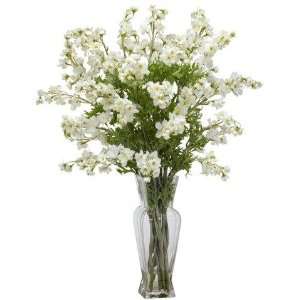   Natural White Dancing Daisy Silk Flower Arrangement