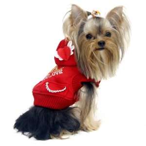   Dog Apparel   Charis Hoodie   Color Red, Size S