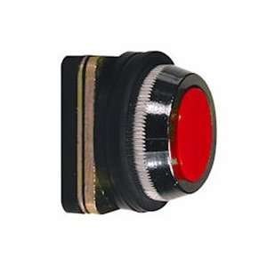 30mm Push Button Body, Metal, Momentary, Flush, Red (Requires 