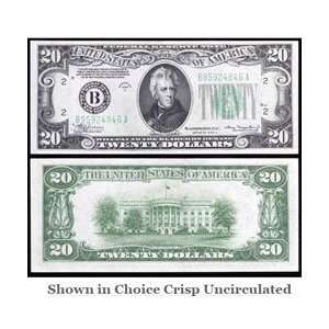  1934 A $20 Bill    Federal Reserve Note    Very Fine++ 