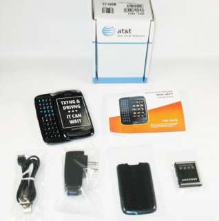   Blue AT&T Slider Cell Phone QWERTY Touchscreen 607375051363  