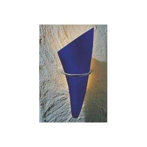   Halogen Wall Sconce with Indigo Blue Glass (Right)   2980/1 BB BL R