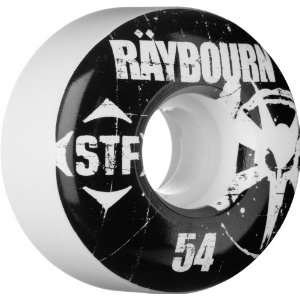 Bones Raybourn Team Rocker Series Skateboard Wheels (White 