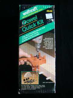 WOLFCRAFT #4646 WOOD JOINING QUICK DOWEL KIT  