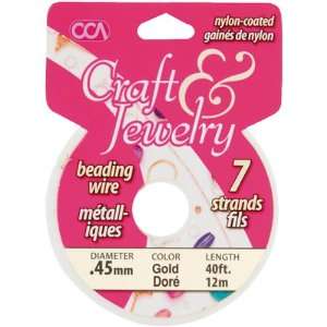   & Jewelry 7 Strand Beading Wire .45mm 40ft/P Arts, Crafts & Sewing
