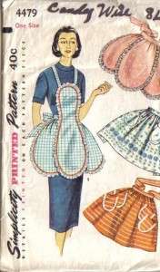 Charming Vintage Simplicity Apron Sewing Pattern Your Choice  