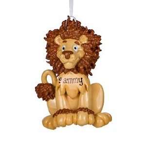  Personalized Lion Christmas Ornament