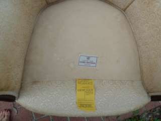 Gimbel Bros Custom Regency Mid Century Wingback Chair  