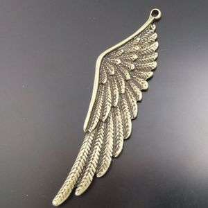 Atq bronze jewellry one wing charm pendant 15pcs 02710  
