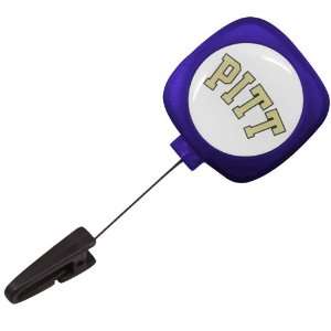  NCAA Pittsburgh Panthers Navy Blue ID Badge Reel