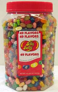 Jelly Belly Bean Candy 4 pound 49 Flavors Tub Bulk  