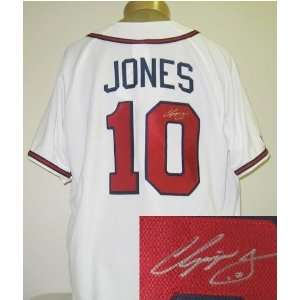 Chipper Jones Autographed Jersey
