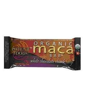  Potent Foods Organic Maca Bar, White Chocolate Chunk Fudge 