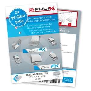  2 x atFoliX FX Clear Invisible screen protector for AgfaPhoto 