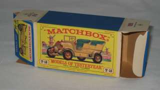 1960s MATCHBOX Y 16 SPYKER TOURER IN BOX MODELS OF YESTERYEAR Y16 