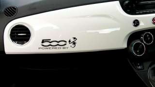 Abarth 500 Fiat 500 powered by Abarth dash sticker  