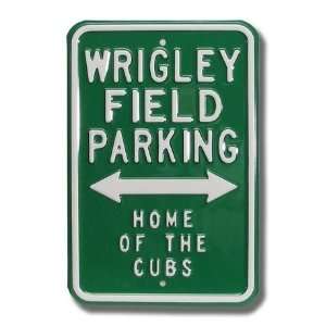 CUBS WRIGLEY FIELD PARKING Home Of The Cubs AUTHENTIC METAL PARKING 