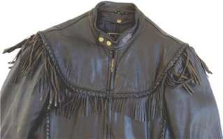 Harley Davidson Leather Jacket Vintage Original Willie G Fringe w 