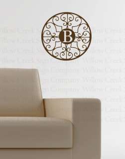Monogram Vinyl Wall Lettering Art Words Decal Quotes  