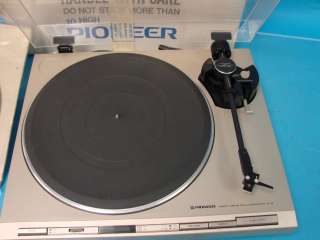 Vintage Pioneer Turntable Record Player Direct Drive Stereo PL 5 Shure 