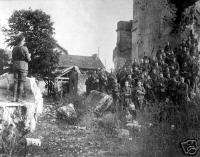WW1 1918 France American Army church service  