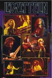 MUSIC POSTER ~ LED ZEPPELIN LIVE COLLAGE Robert Plant  