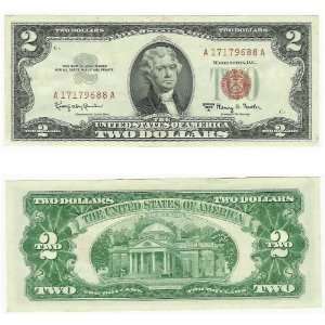  1963 A 2 Dollars Legal Tender 
