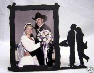 Western Cowboy Wedding Picture Frame 5x7 V  