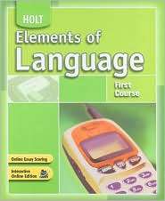 Holt Elements of Language Student Edition Grade 7 2007, (0030796784 