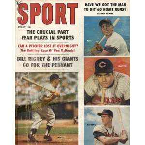   Eddie Mathews & Rocky Colavito Cover August 1959