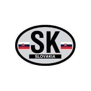  Slovakia oval decal   Slovakia Country of Origin Sticker 