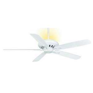  60 Inch Ceiling Fan, Snow White Finish with Hi Gloss Snow White Blades
