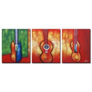   Colorful Music Hand Painted Canvas Art Oil Painting 