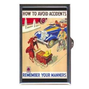  1920s Car Good Manners, Nice Coin, Mint or Pill Box Made 