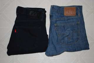 Lot (2) Levis 514 Mens Jeans, excellent condition   size 32 x 34 