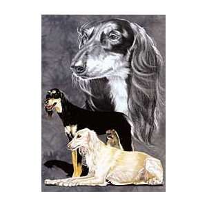  Saluki Group Image Notecard with Envelope