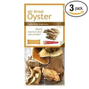 Oyster Mushrooms, Air Dried, 1 Oz ( Pack of 3 )  Grocery 