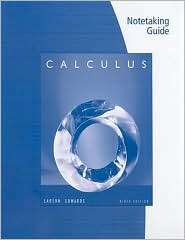 Note Taking Guide for Larson/Edwards Calculus 9e, (0547213085), Ron 