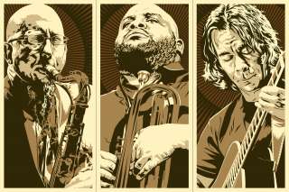 Dave Matthews Band Jeff, Rashawn, Tim by Joshua Budich LIMITED  