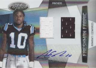 2010 Certified Armanti Edwards Jersey Auto RC #187/699  