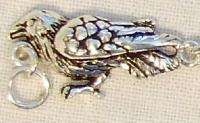 RAVEN BRACELET Sterling Silver Crow Wiccan 7 Inch NEW  