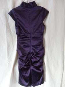   are bidding on a NEW Xscape Ruched Stretch Satin Sheath Dress SZ 6P