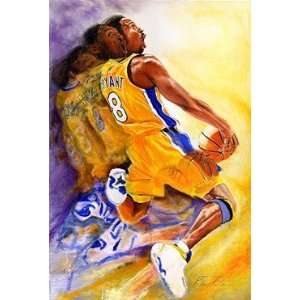 Kobe Bryant Los Angeles Lakers Giclee on Canvas  Sports 