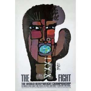   / Joe Frazier Original 1971 CC Boxing Fight Poster 