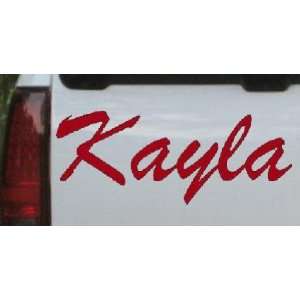  Kayla Car Window Wall Laptop Decal Sticker    Red 28in X 
