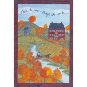   Card Over The River by Valorie Evers Wenk