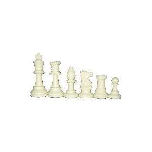  White Chess Set with Extra Queen & Bag Toys & Games
