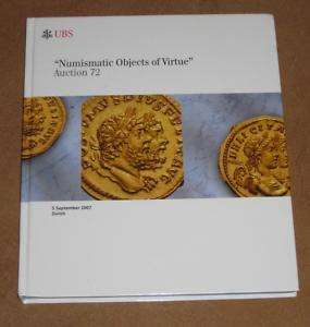 UBS NUMISMATIC OBJECTS of VIRTUE Auction 72 Gold Silver  