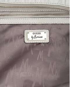 NWT New GUESS by MARCIANO White LARGE RYAN Crossbody w/CHAINS Purse 